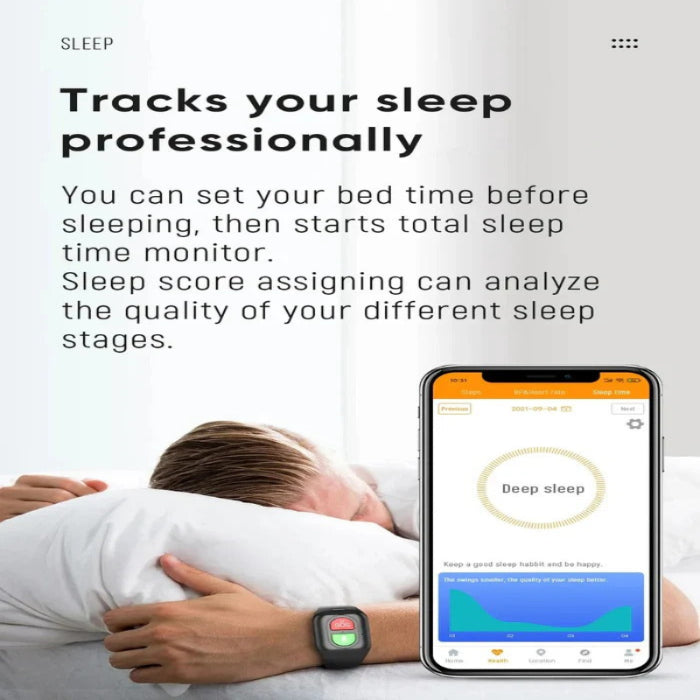 Smart Watch for Seniors, Activity and Health Monitoring Device