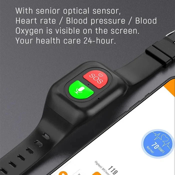 Smart Watch for Seniors, Activity and Health Monitoring Device