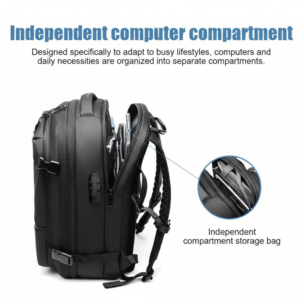 Camping Backpack, Rucksack with Internal Compression