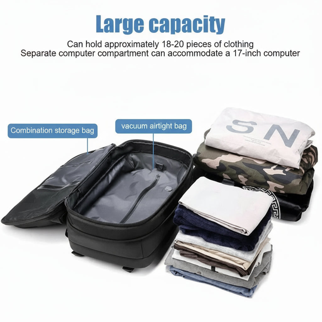 Camping Backpack, Rucksack with Internal Compression