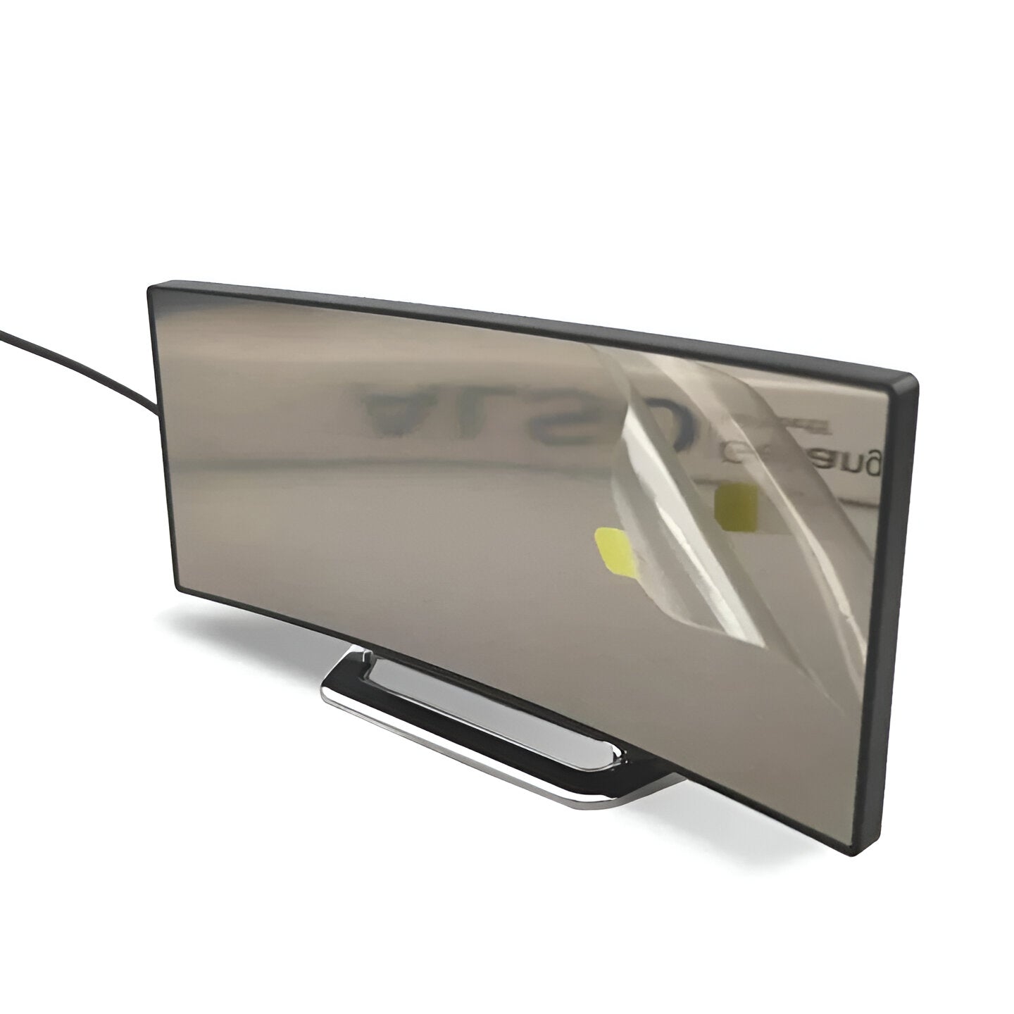 Curved LED Digital Clock, Minimalist Display for Desk