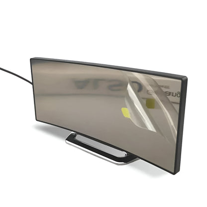 Curved LED Digital Clock, Minimalist Display for Desk