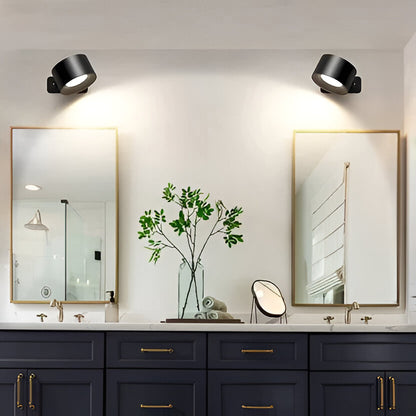 Rotating Wall Lamp, Cordless LED for Home