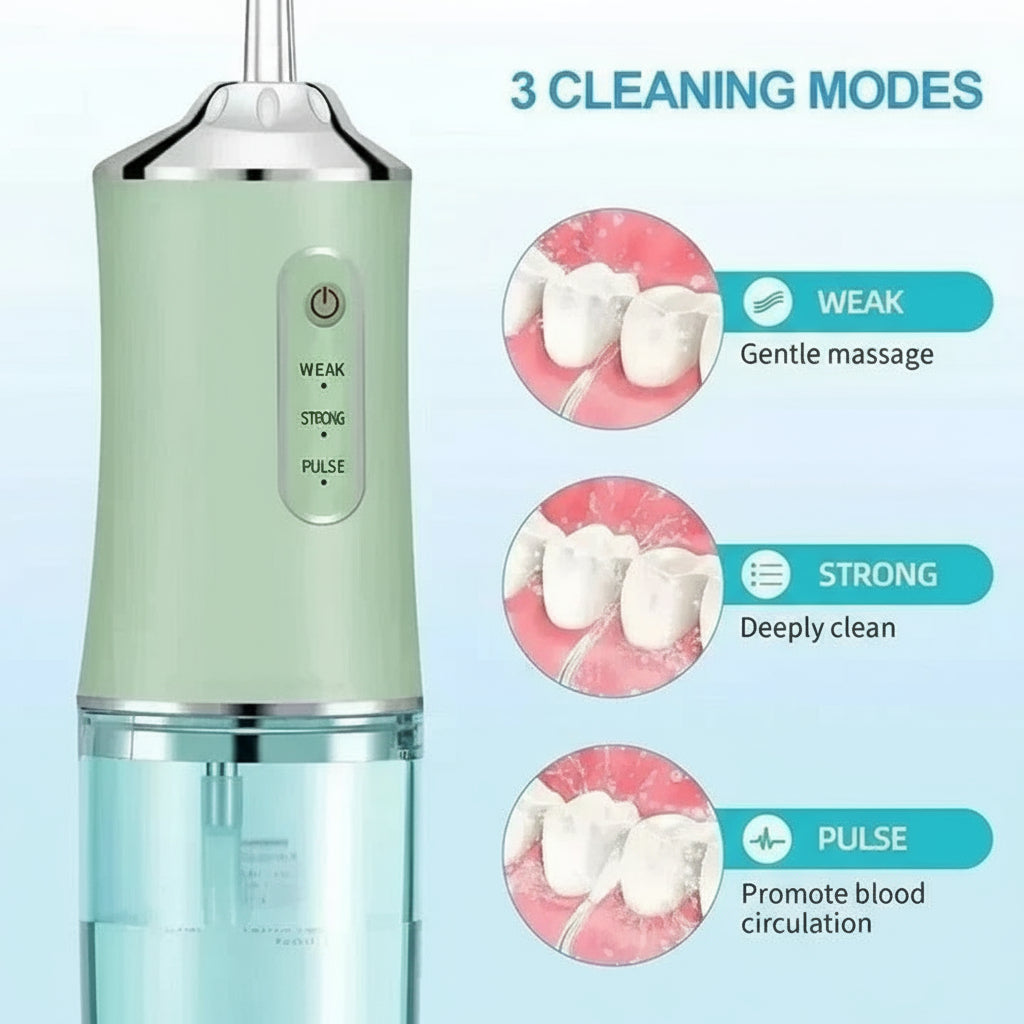 Dental Water Flosser, Rechargeable Portable Oral Care Device