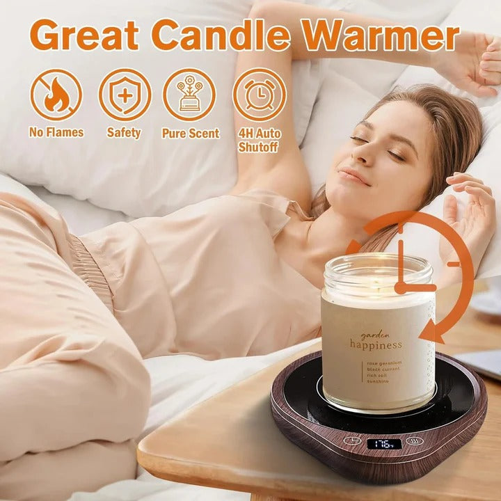 Mug Warmer and Cup Set, Electric Coffee Heater for Home