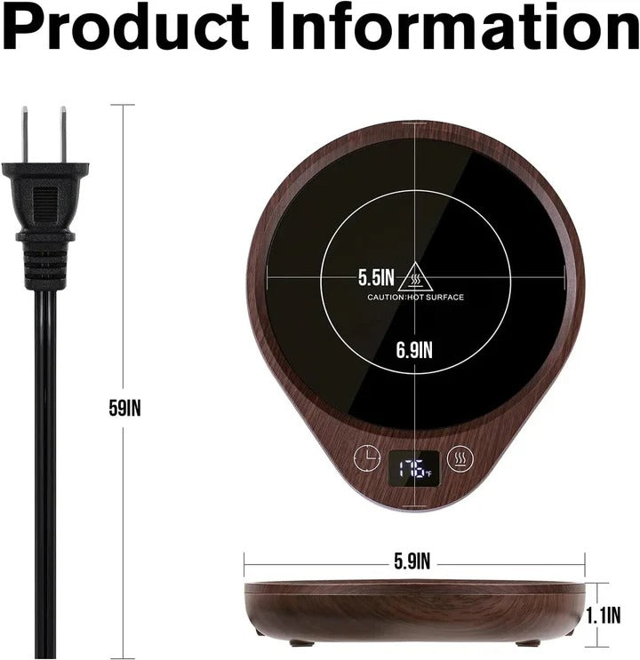 Mug Warmer and Cup Set, Electric Coffee Heater for Home