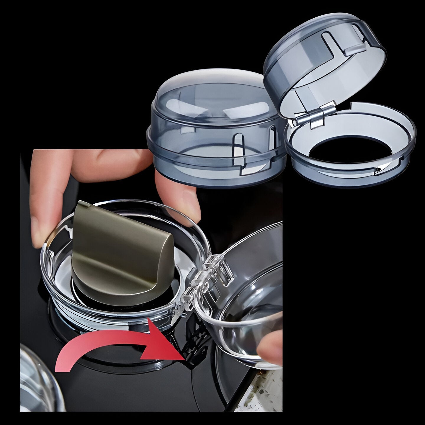 Stove Knob Guard Set, Heat Resistant Covers for Gas Ranges