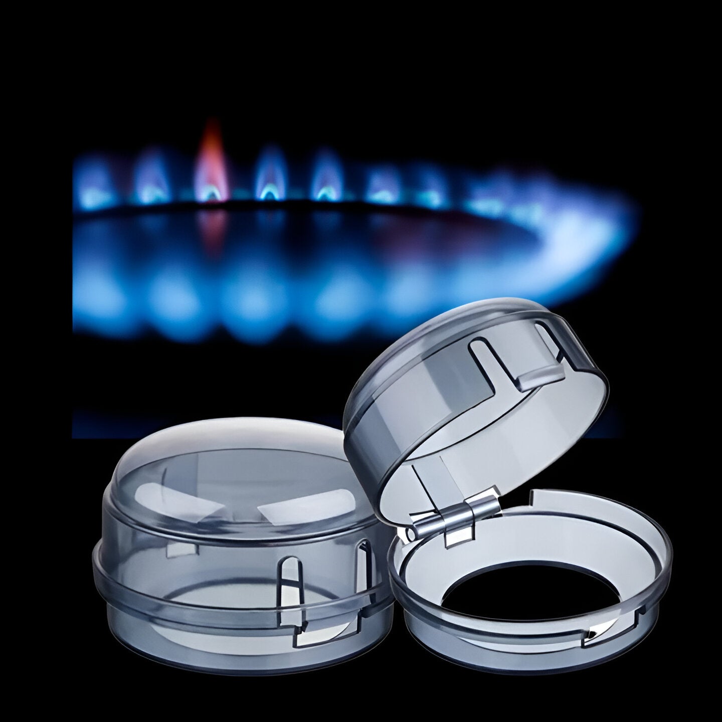 Stove Knob Guard Set, Heat Resistant Covers for Gas Ranges