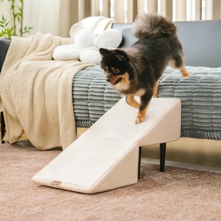Folding Pet Steps and Ramp, 2-in-1 Convertible Furniture Aid