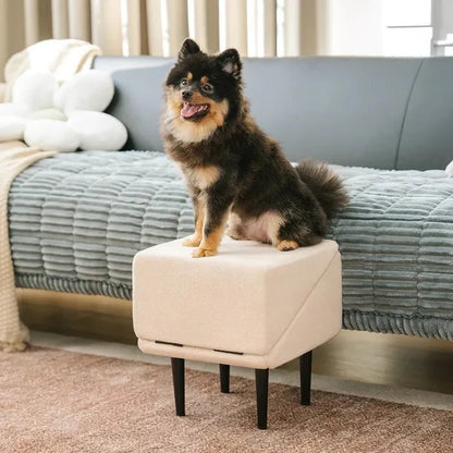 Folding Pet Steps and Ramp, 2-in-1 Convertible Furniture Aid