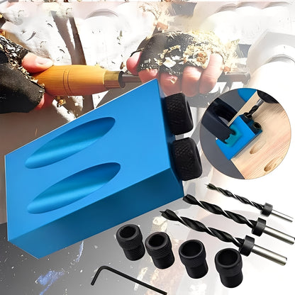 Woodworking Drill Guide, Adjustable Angle Guide for Handheld Power Drills