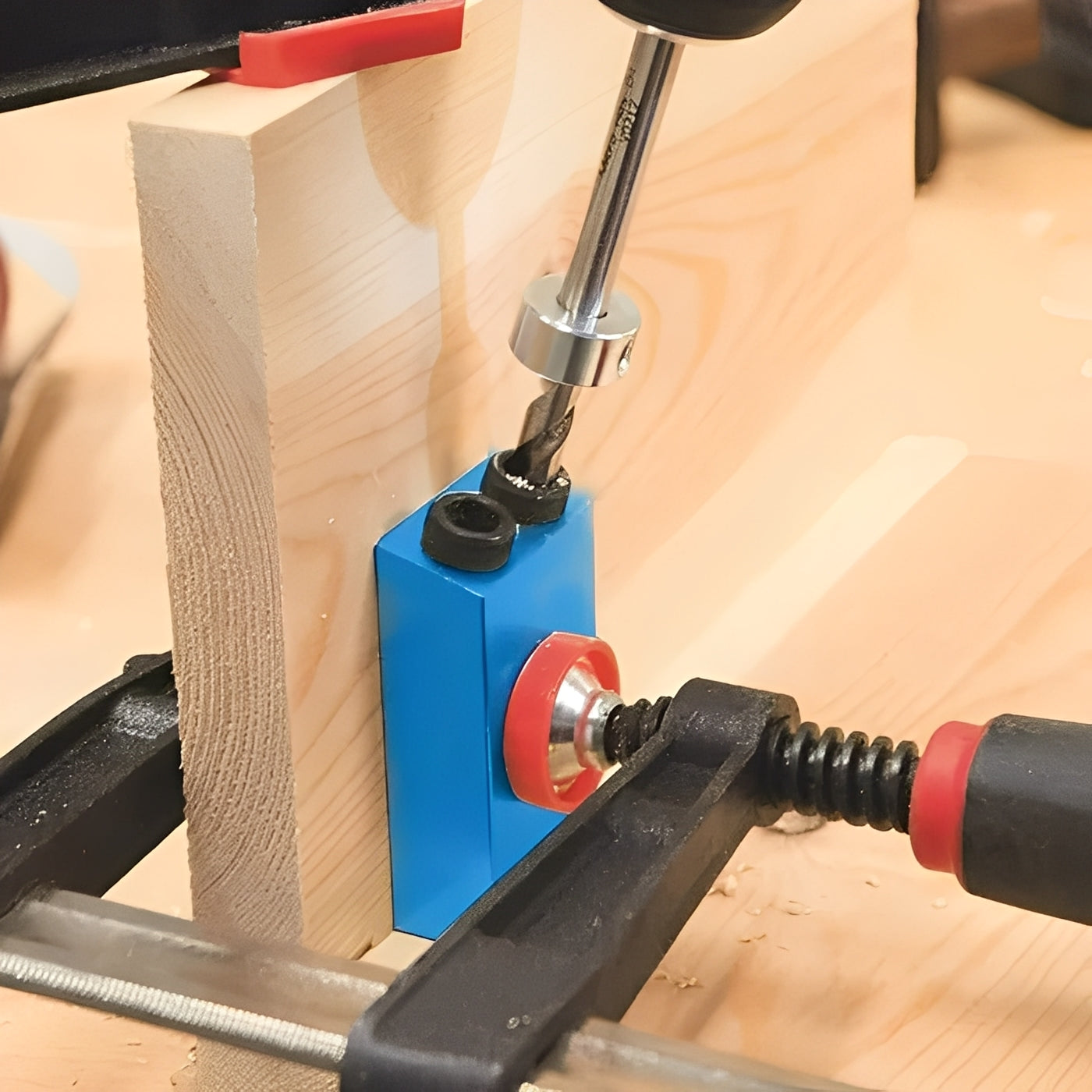 Woodworking Drill Guide, Adjustable Angle Guide for Handheld Power Drills