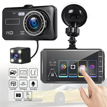 HD Car Recorder, 1080P Dashboard Camera for Vehicles