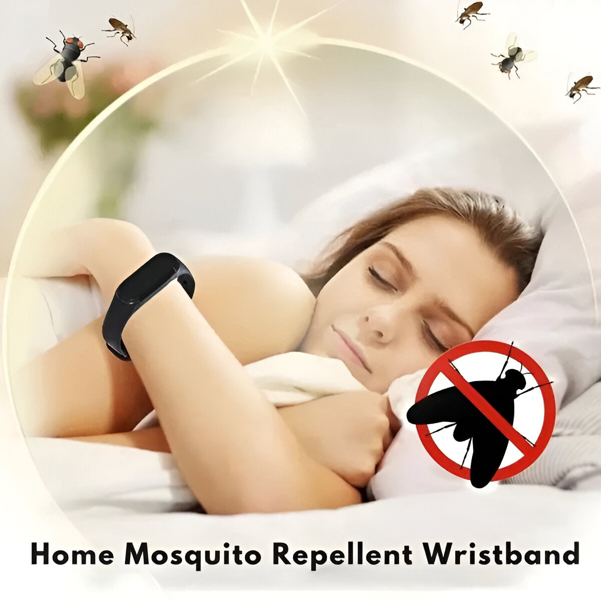 Natural Insect Repellent Wristband, Mosquito Protection Bracelet