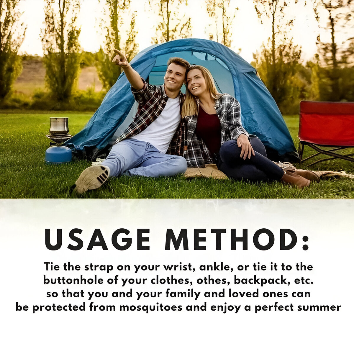 Natural Insect Repellent Wristband, Mosquito Protection Bracelet