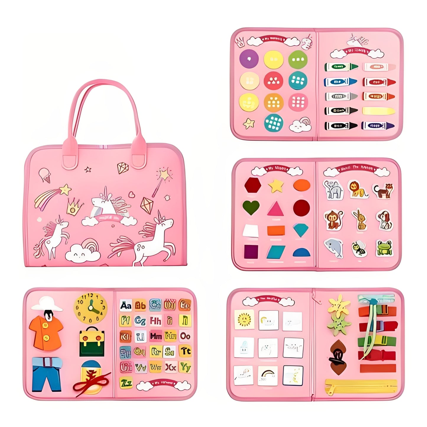 Montessori Learning Board, Educational Activity Center for Toddlers