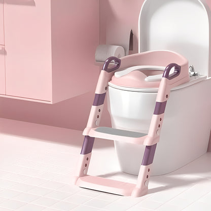 Children's Step Stool Toilet Trainer, Foldable Ladder