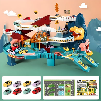 Kids Dinosaur Race Track, Flexible Adventure Set