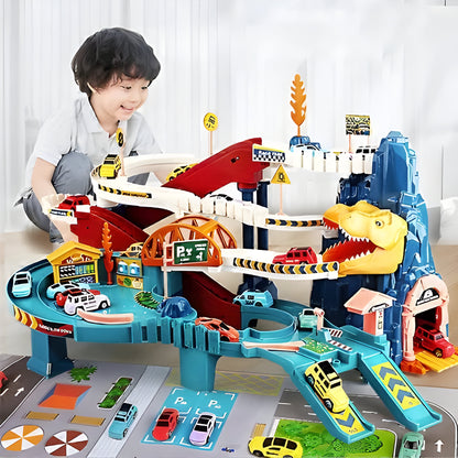 Kids Dinosaur Race Track, Flexible Adventure Set