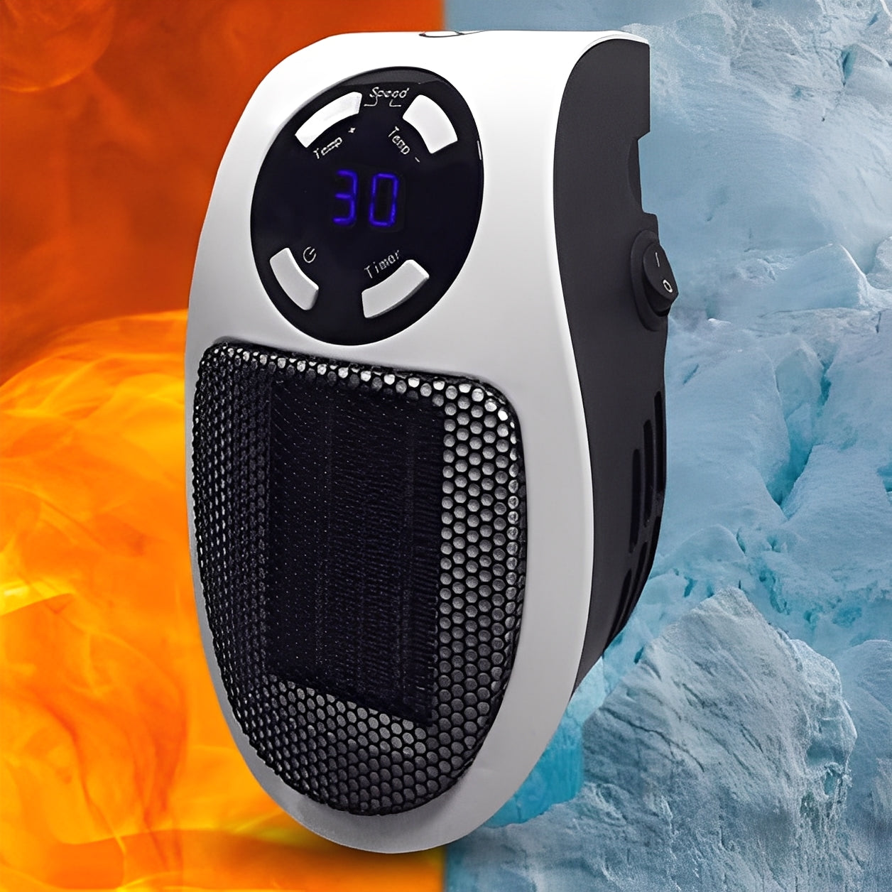 Electric Portable Space Heater with Thermostat Control