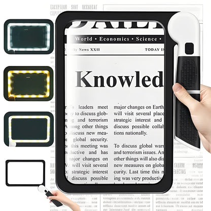 Folding Handheld Magnifier and Built-in LED