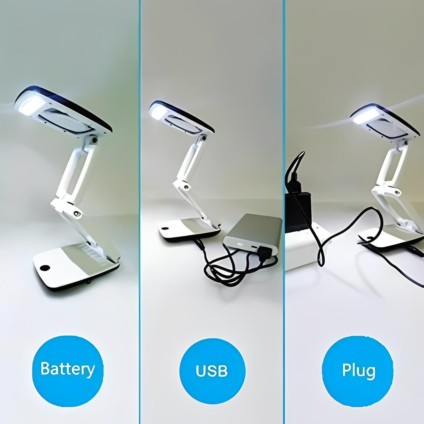LED Magnifying Desk Lamp for Reading