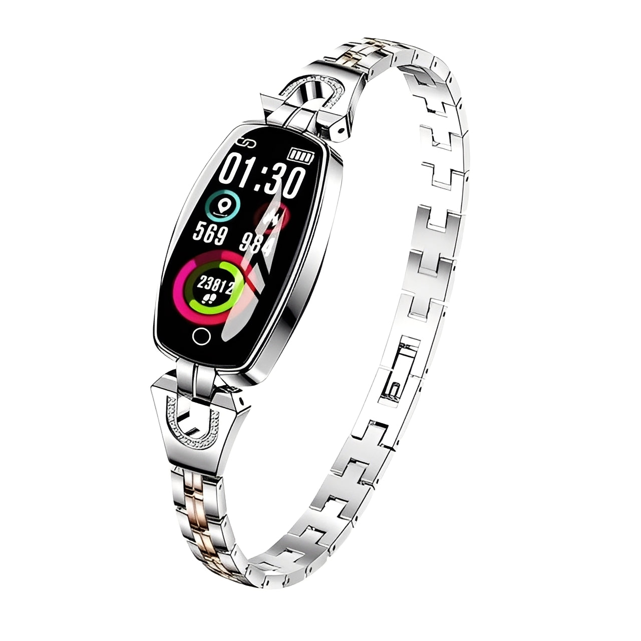 Women Smart Fitness Bracelet with Activity and Heart Rate Tracking