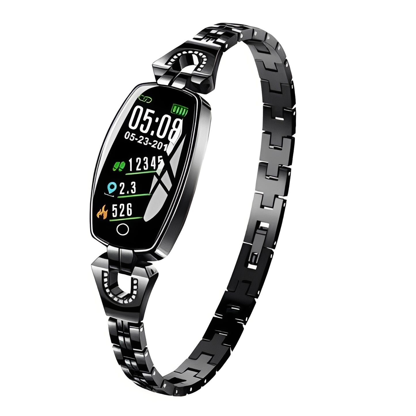 Women Smart Fitness Bracelet with Activity and Heart Rate Tracking