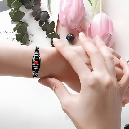 Women Smart Fitness Bracelet with Activity and Heart Rate Tracking