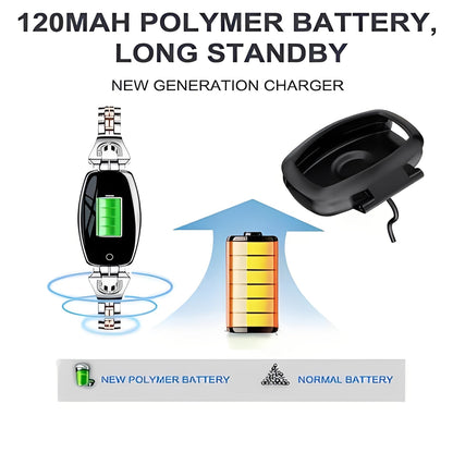 Women Smart Fitness Bracelet with Activity and Heart Rate Tracking