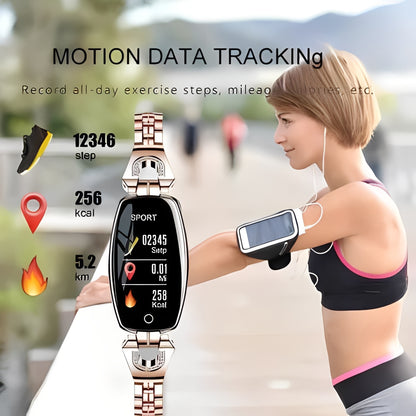 Women Smart Fitness Bracelet with Activity and Heart Rate Tracking