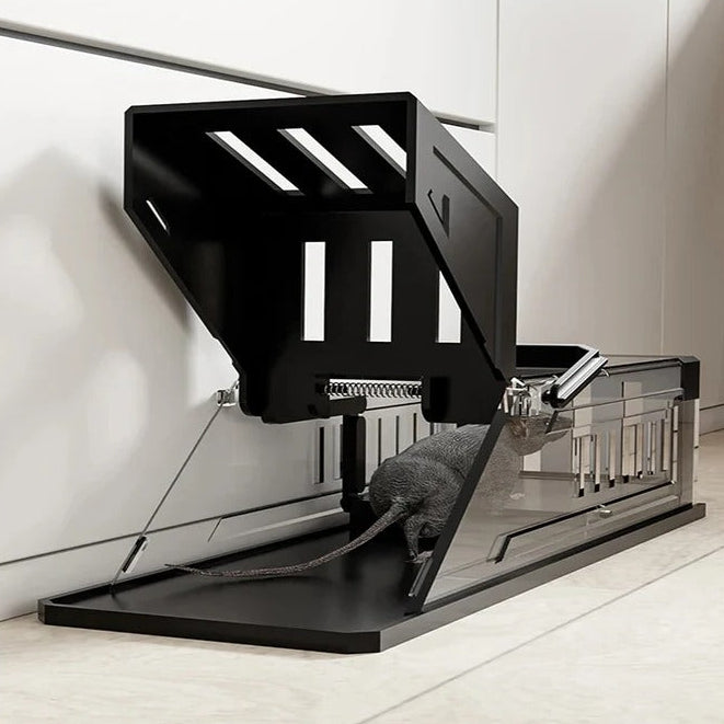 Automatic Mouse Trap Cage with Pressure Activated Trigger