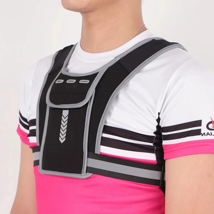 Running Chest Bag and Reflective Safety Vest