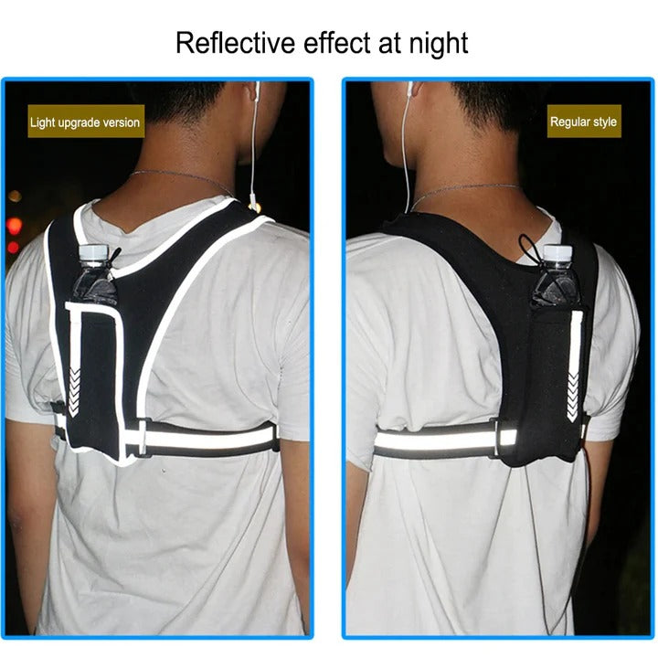 Running Chest Bag and Reflective Safety Vest