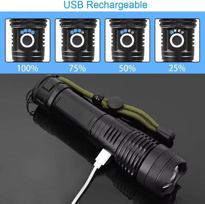 Rechargeable Flashlight with LED Light