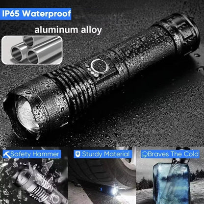 Rechargeable Flashlight with LED Light