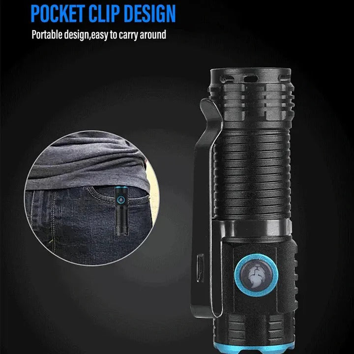 Compact Rechargeable Flashlights Led Compact LED Flashlight with Rechargeable Battery – Feanatic
