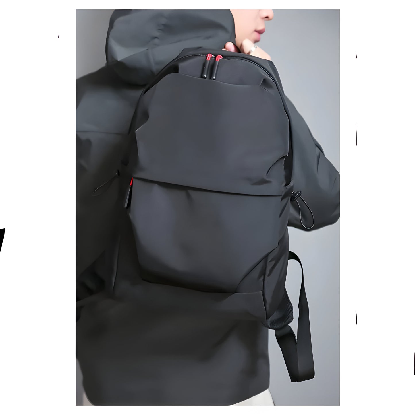 Sleek Black Backpack for Everyday Use