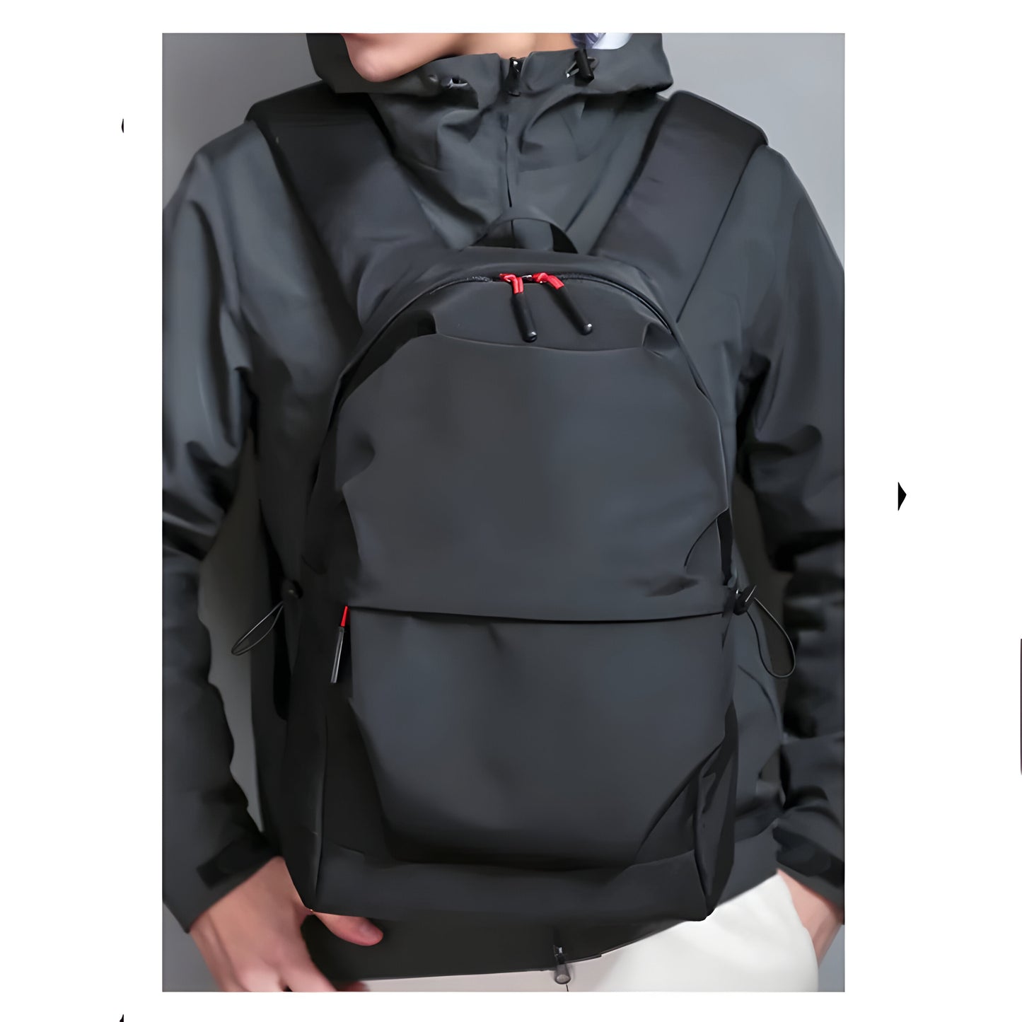 Sleek Black Backpack for Everyday Use