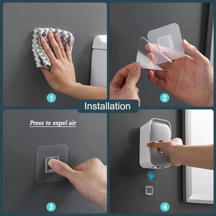 Automatic Toothpaste Squeezer and Wall Mount