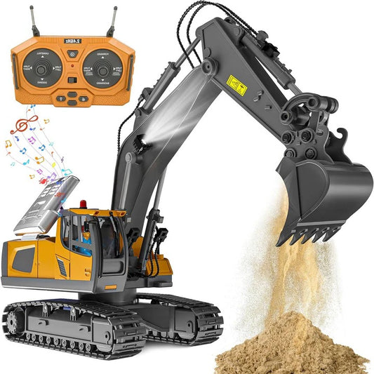 4WD Remote Control Toy Excavator Bulldozer and Dump Truck