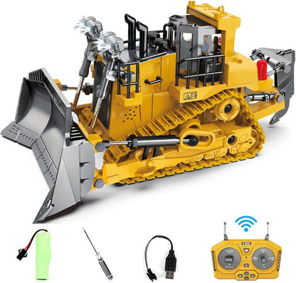 4WD Remote Control Toy Excavator Bulldozer and Dump Truck