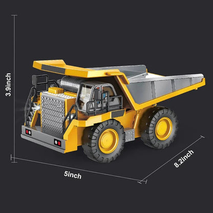 4WD Remote Control Toy Excavator Bulldozer and Dump Truck