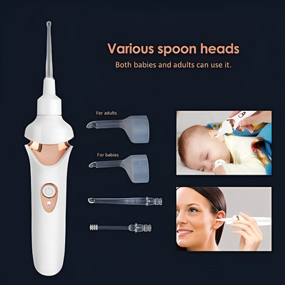 Vacuum Ear Cleaner Device with Soft Tip