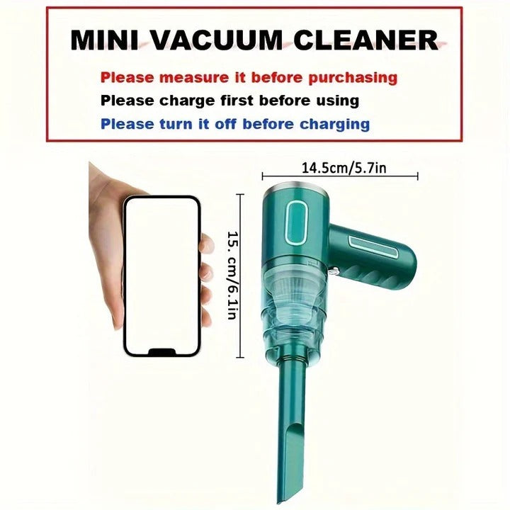 Mini Vacuum Cleaner USB Rechargeable for Car and Home