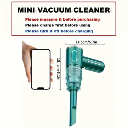 Mini Vacuum Cleaner USB Rechargeable for Car and Home