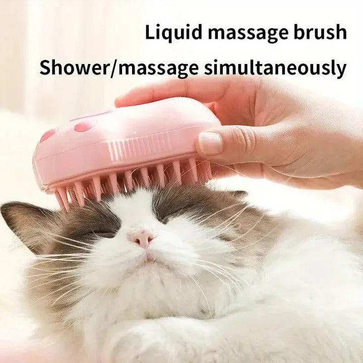 Pet Grooming Brush with Steam for Dogs and Cats