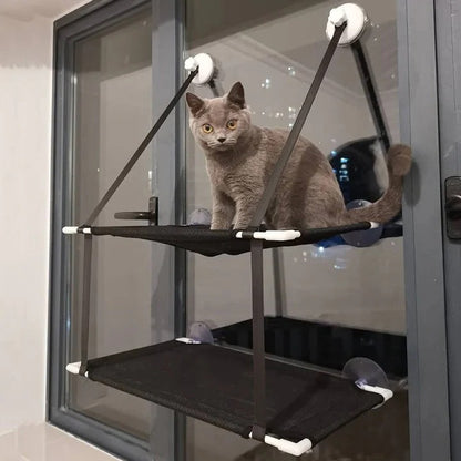 Window Mounted Cat Hammock and Perch