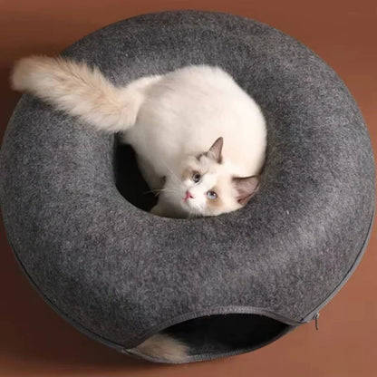 Cat Bed Donut Style for Cozy Sleep