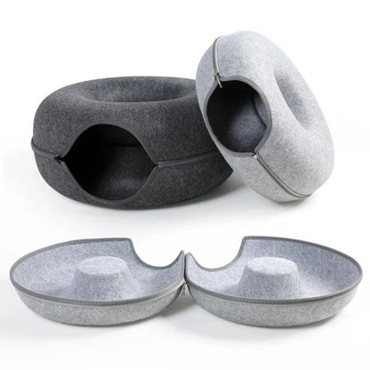 Cat Bed Donut Style for Cozy Sleep